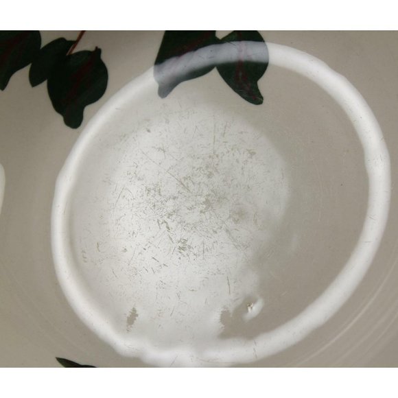 Blue Ridge Southern Potteries Handpainted Red Apple 9" Serving Bowl Beaded Edge - Picture 5 of 9